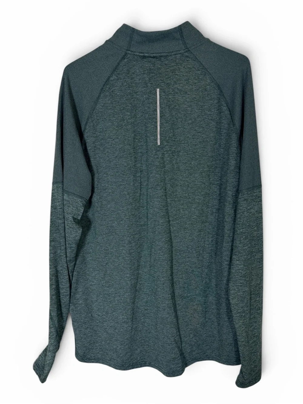 Nike Men's Heathered Teal Gray Quarter-Zip Performance Top
